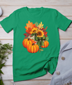 Thanksgiving Pumpkin Sunflower Fall Autumn Holiday T-Shirt