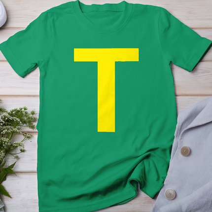 Letter T Funny Chipmunk Group Halloween Thanksgiving Costume T-Shirt