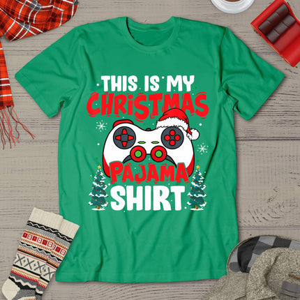 This Is My Christmas Pajama Video Game Gamer Boys Teens T-Shirt