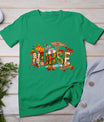 Autumn Pumpkin Fall Nurse Life Thanksgiving Nurse T-Shirt