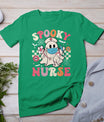 Spooky Nurse Ghost Halloween Cute Groovy Nursing Halloween T-Shirt