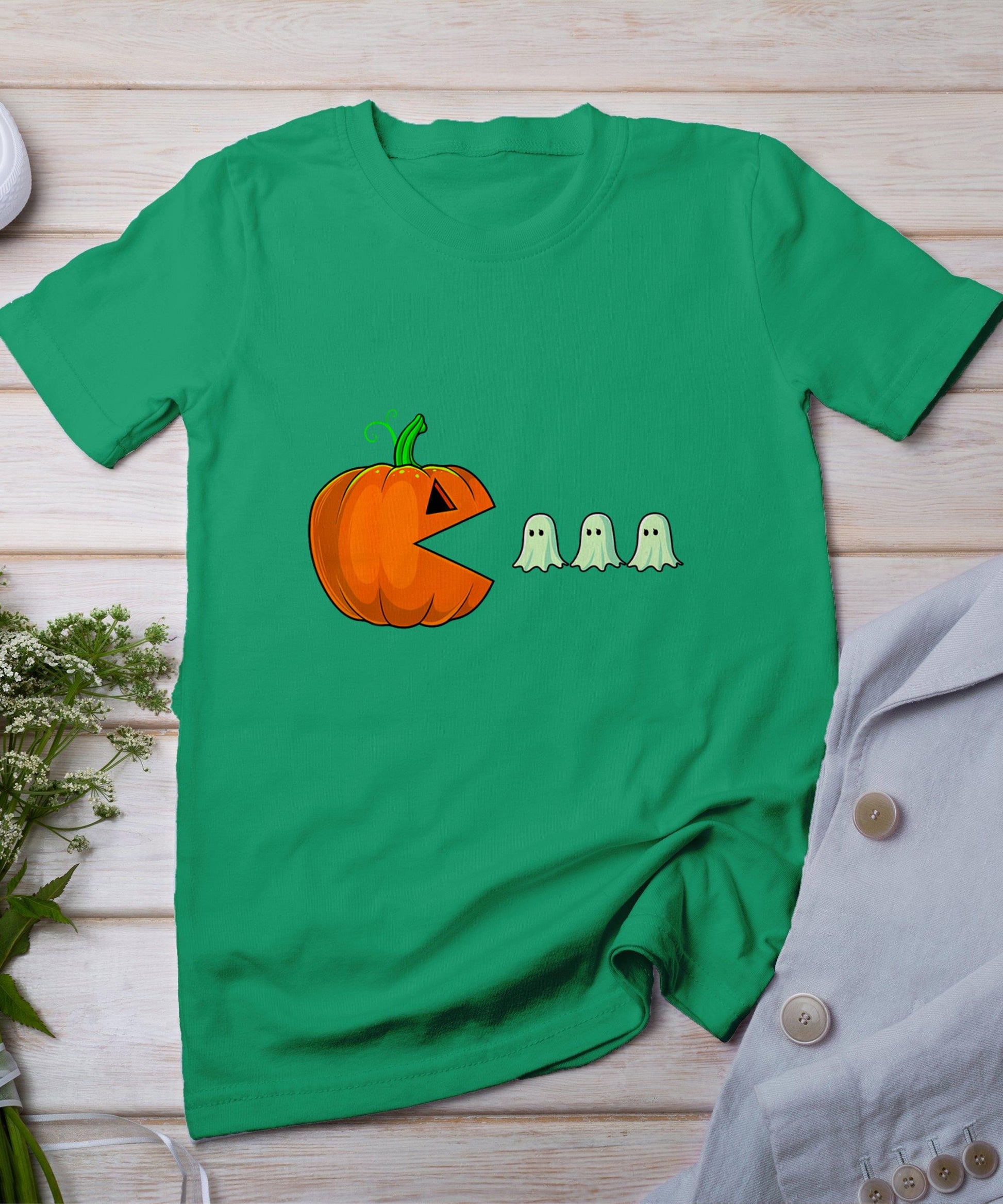 Halloween Pumpkin Funny Ghosts Boys Kids Women Men T-Shirt