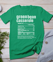 Thanksgiving Christmas Green Bean Casserole Nutritional Fact T-Shirt