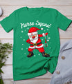 Christmas Scrub Tops Women Dabbing Santa Scrubs Nurse Squad T-Shirt