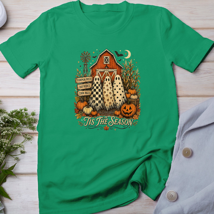 Tis The Season Trio Ghost Halloween Pumpkin Fall Autumn T-Shirt