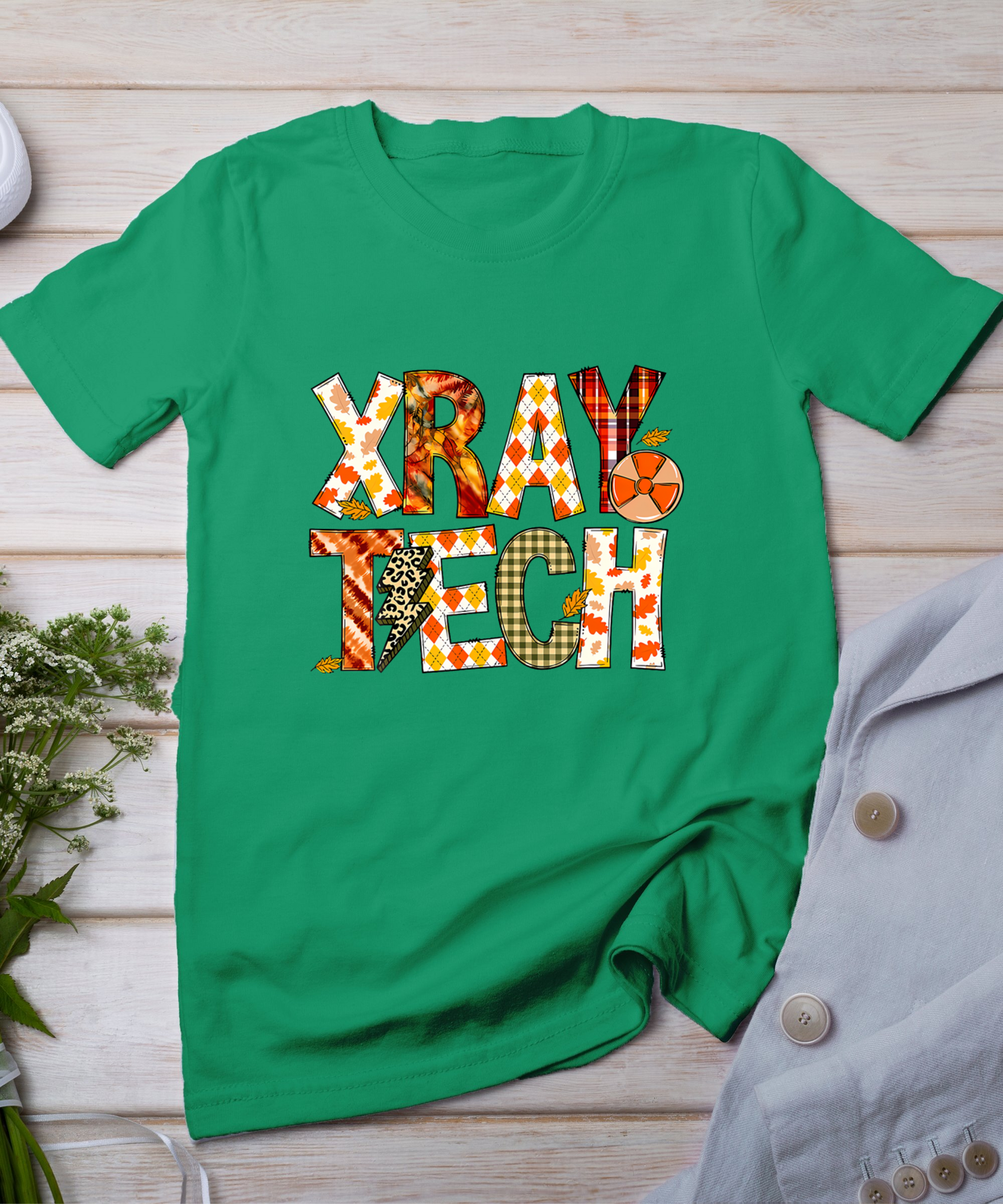 X-Ray Tech Fall Radiology Technologist Autumn Thanksgiving T-Shirt