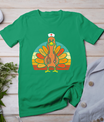 Turkey Nurse Stethoscope Thanksgiving Fall Scrub Top Women T-Shirt