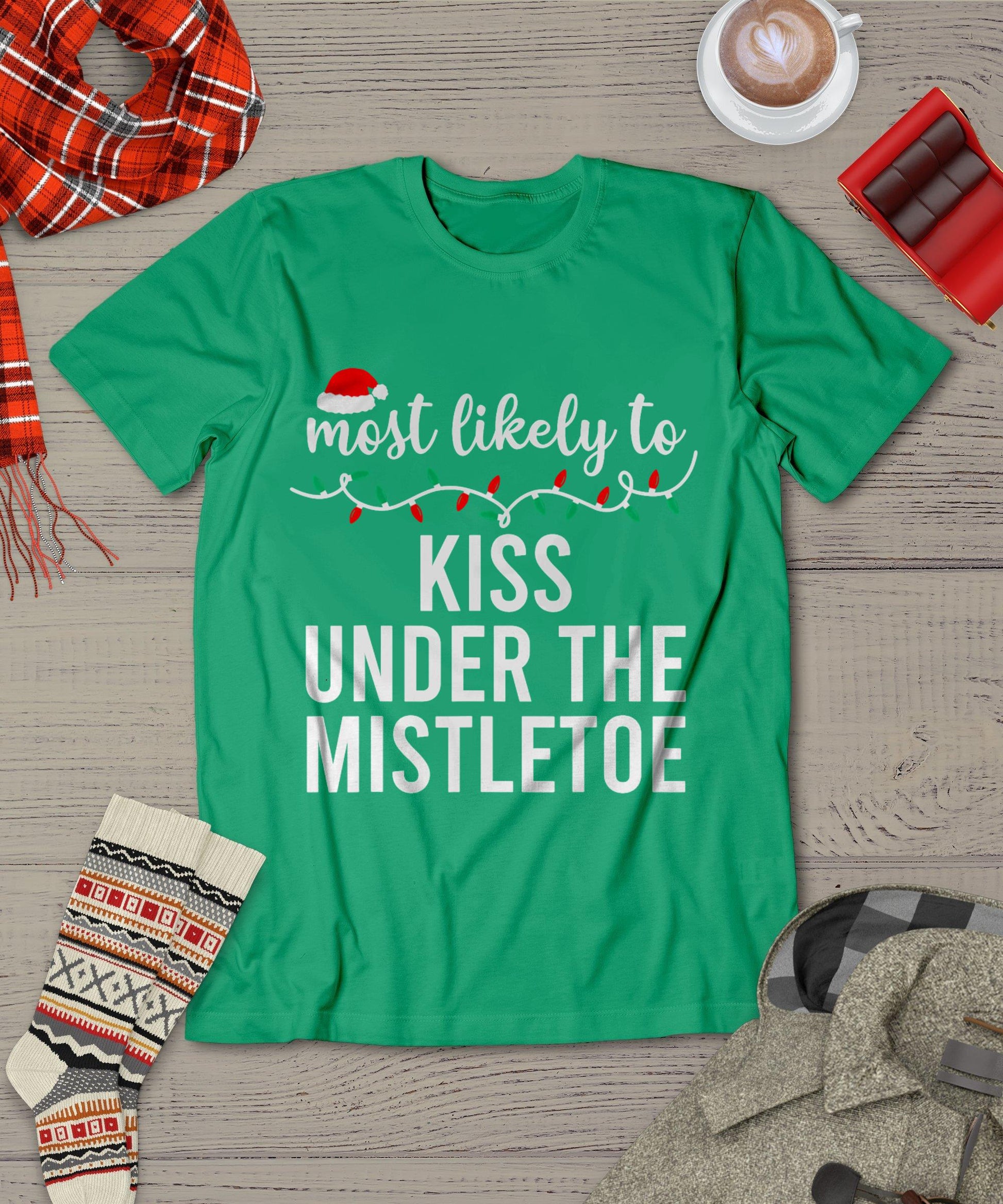 Most Likely To Christmas Shirt Matching Family Pajamas Funny T-Shirt