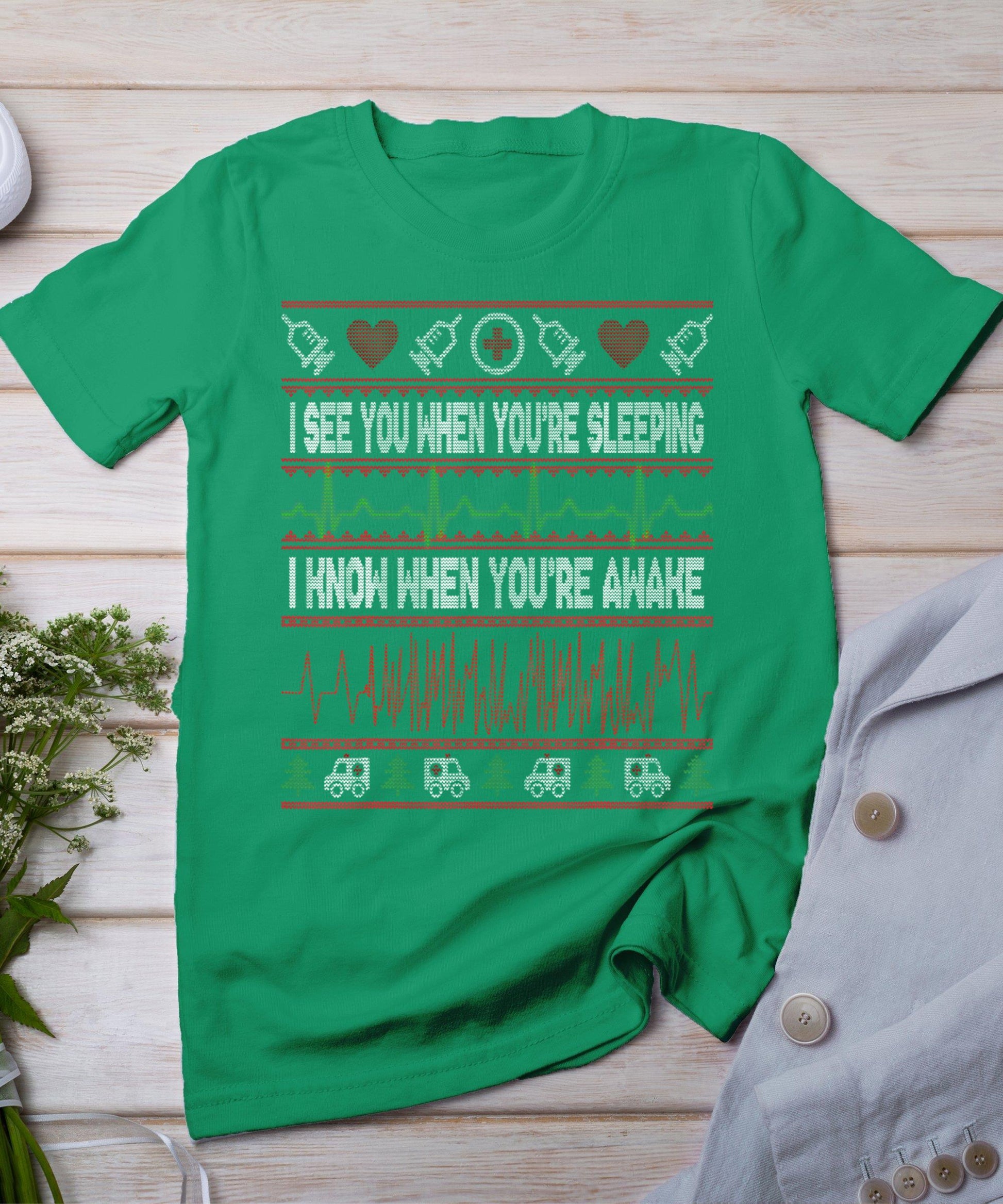 Tachy Nurse Ugly Christmas Sweater Doctor Medical T-Shirt