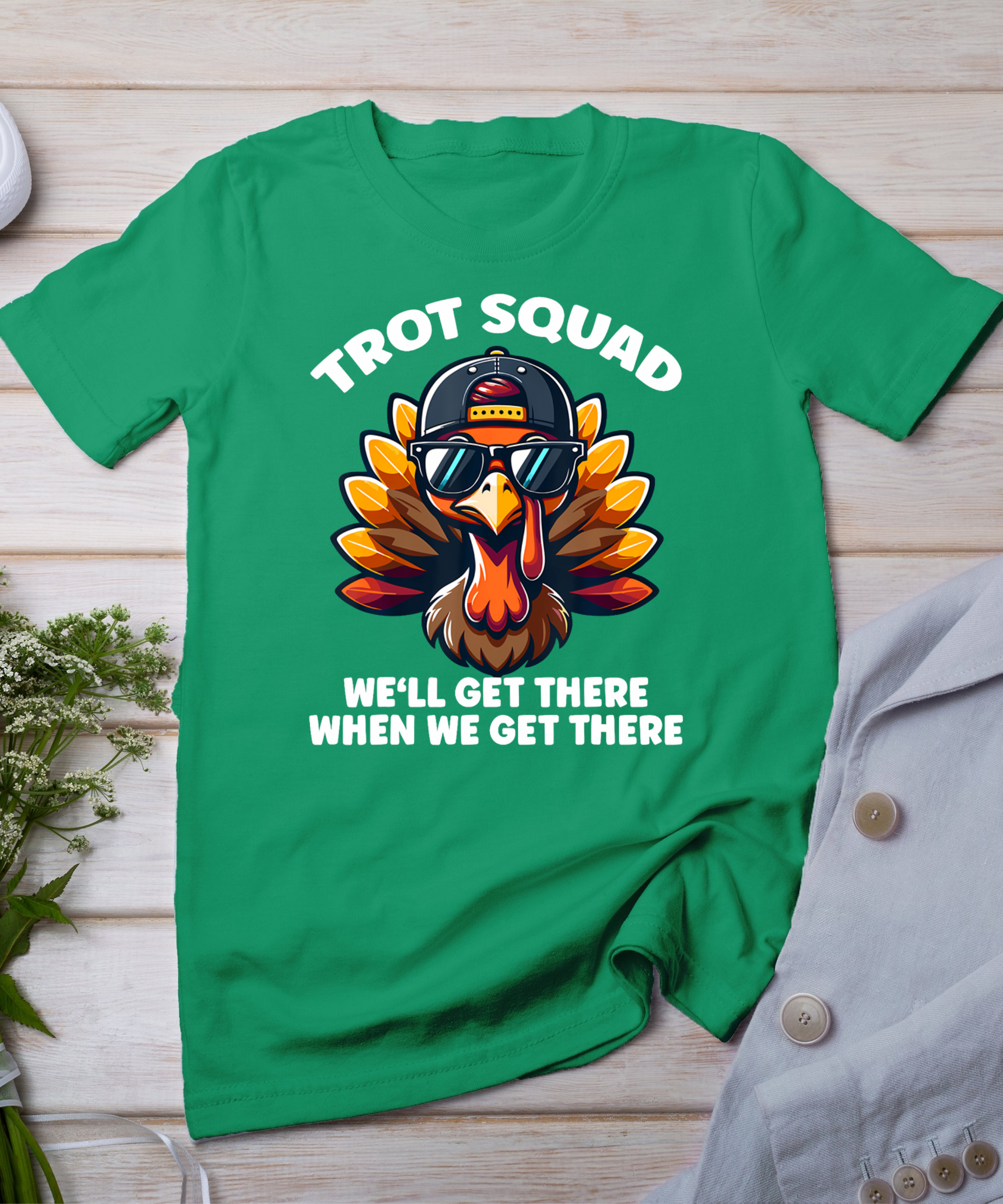 Thanksgiving Turkey Running Outfit Gear Costume Turkey Trot T-Shirt