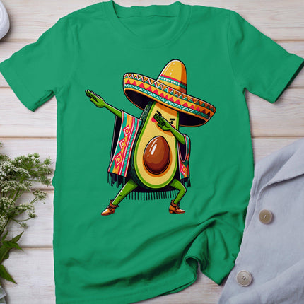 Dabbing Avocado Mexican Poncho Cinco De Mayo T-Shirt