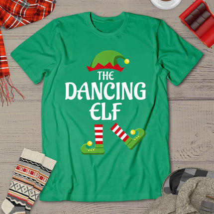Dancing Elf Family Matching Group Christmas Party T-Shirt