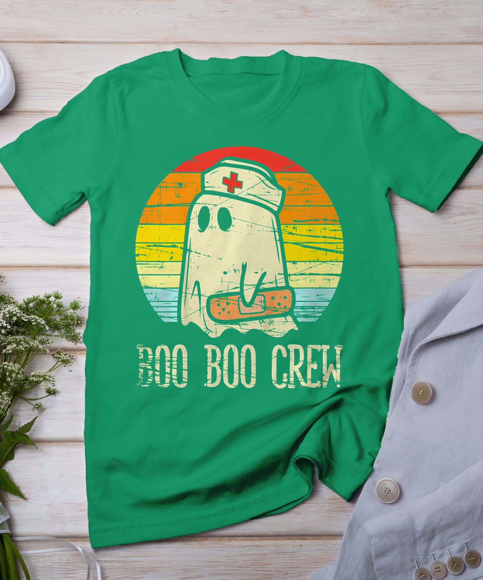 Boo Boo Crew Nurse Halloween - Nurses Rn Ghost T-Shirt