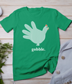 Turkey Glove Gobble Thanksgiving Thankful Nurse T-Shirt