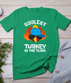 Coolest Turkey - Thanksgiving Toddler Kids Girls Boys Turkey T-Shirt