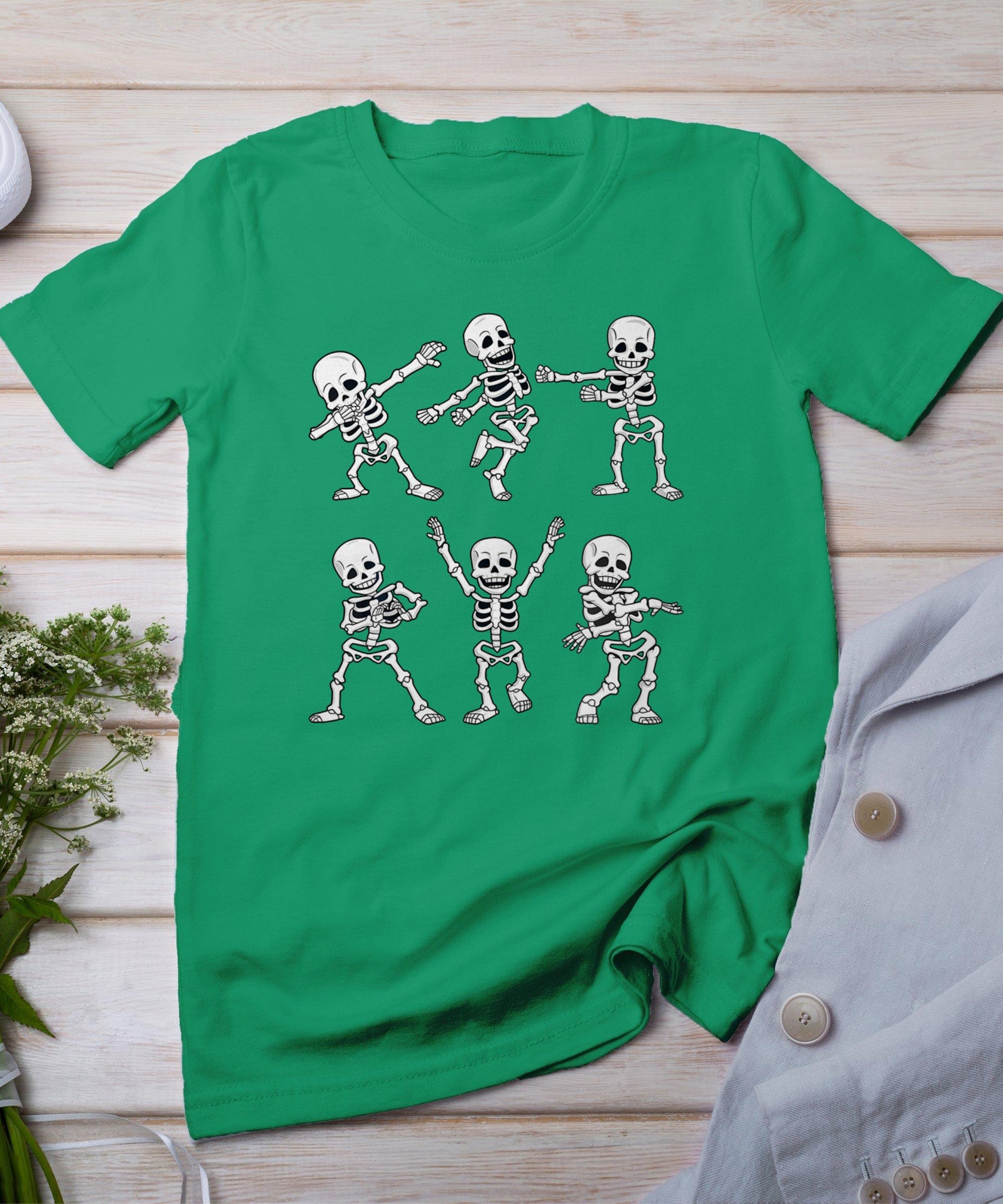 Dancing Skeletons Dance Challenge Boys Girl Kids Halloween T-Shirt