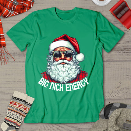 Big Nick Energy Funny Santa Christmas T-Shirt