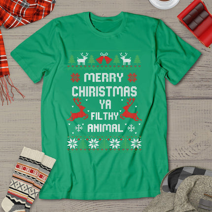 Merry Christmas Animal Filthy Ya T-Shirt