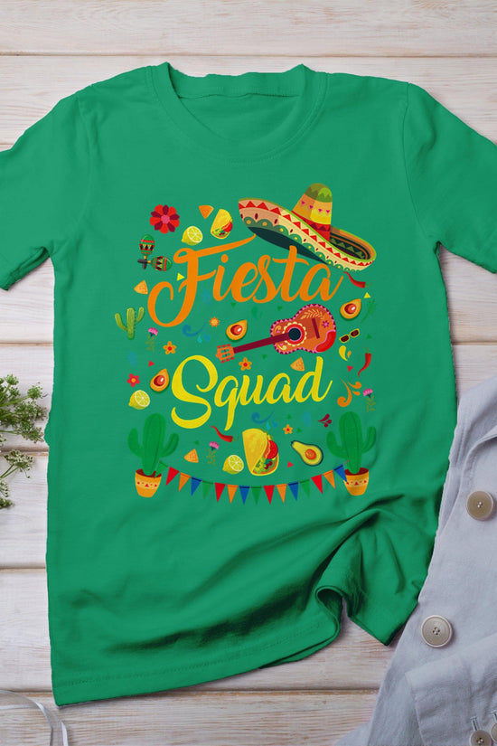 Cinco De Mayo Fiesta Squad Family Matching Men Women  Kids T-Shirt