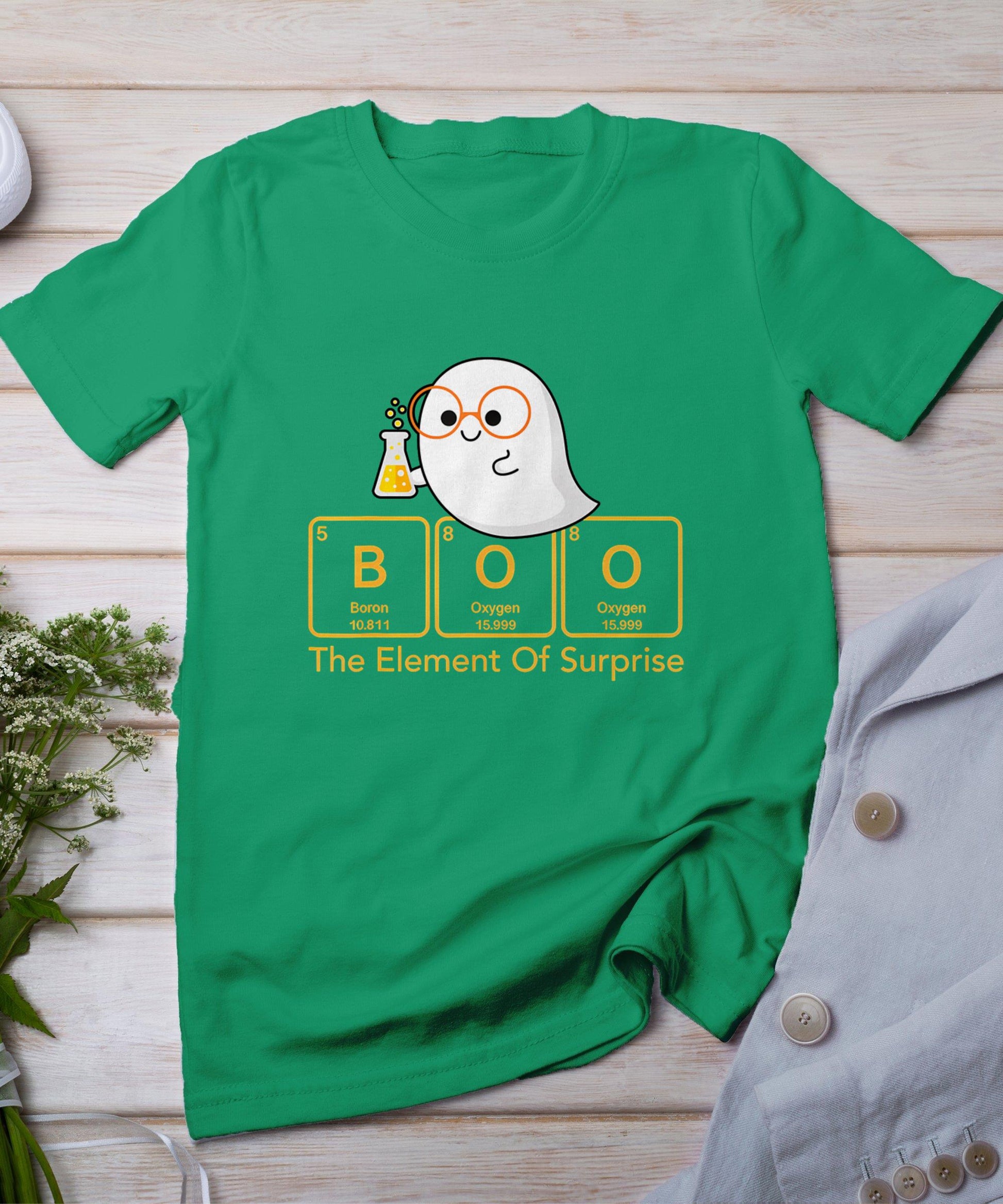 Chemistry Boo The Element Of Surprise Cute Chemist Halloween T-Shirt