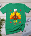 Thanksgiving Scrub Tops Women Turkey Nurse Holiday Nursing T-Shirt