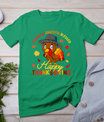 Thankful Grateful Blessed Thanksgiving Turkey Women Girls T-Shirt