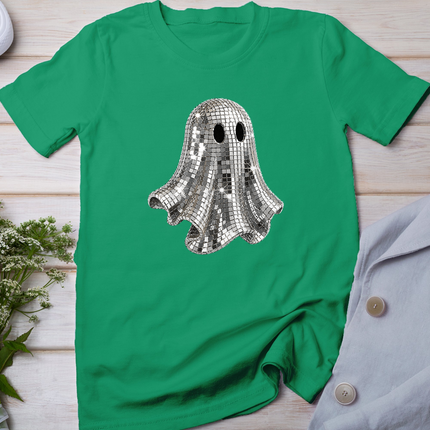 Disco Ghost Halloween Girly Mirror Ball Preppy Halloween T-Shirt