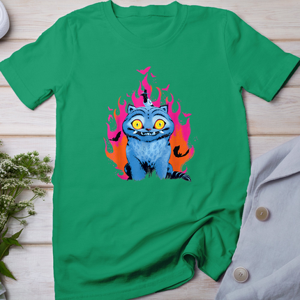 Kpop Demon Hunters Halloween Derpy & Sussie Flames & Bats T-Shirt