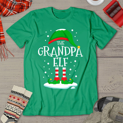 The Grandpa Elf Christmas Family Matching Xmas Group Funny T-Shirt