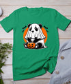 Spooky Panda Wearing A Ghost Halloween Costume Funny Horror T-Shirt