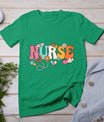 Cute Retro Groovy Nurse Flower Nursing T-Shirt