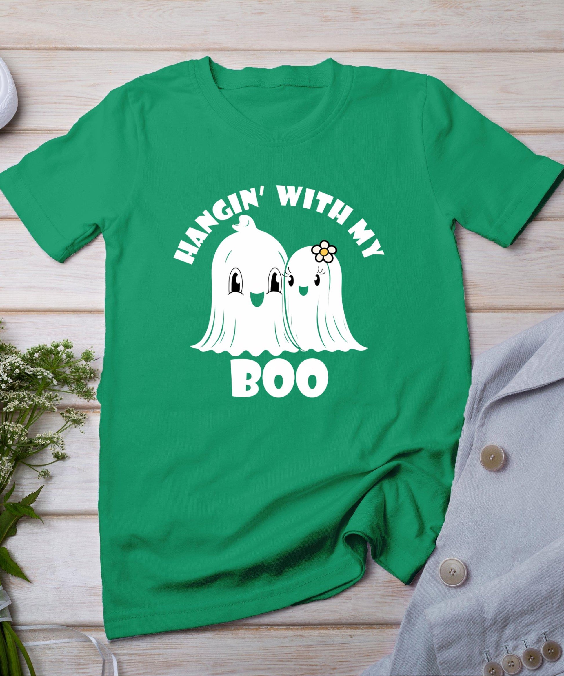 Hangin' With My Boo Couples Halloween Adult Costume His Her T-Shirt