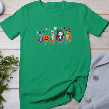 Halloween Teacher School Supplies Back to School Students T-Shirt