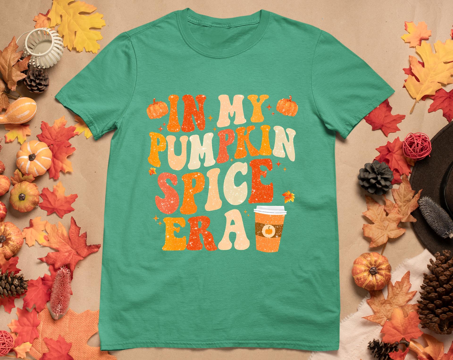 In My Pumpkin Spice Era Funny Retro Fall Vibes Thanksgiving T-Shirt