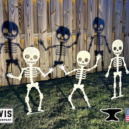 Skeleton Metal Yard Stakes, Halloween Decor, Halloween Yard Decoration, Halloween Yard Decor