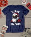 Funny Merry Rizzmas Christmas Rizz Santa Claus Charisma Cool T-Shirt