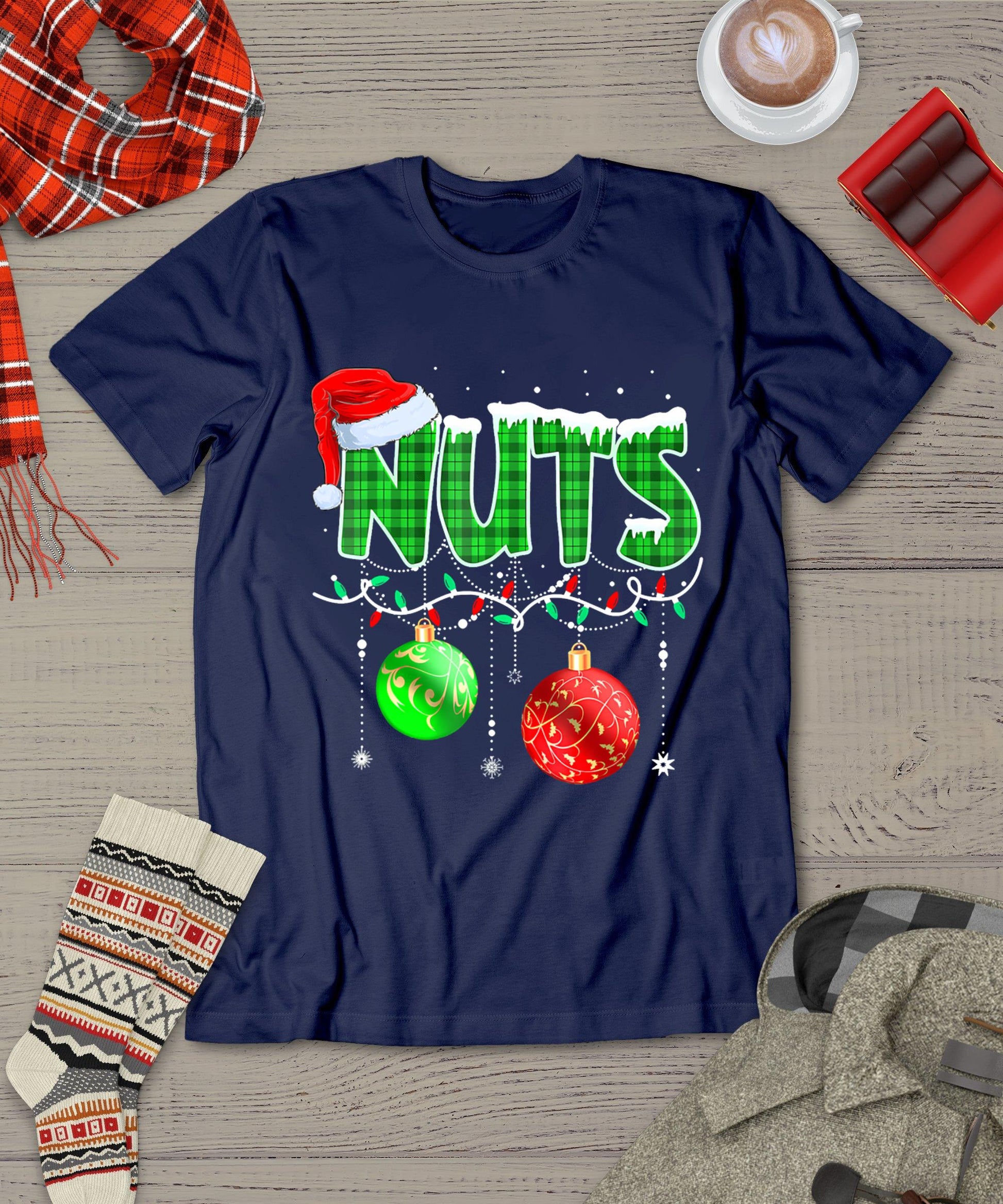 Chestnuts Matching Family Funny Chest Nuts Christmas Couples T-Shirt