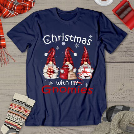 Gnome Family Christmas Shirts For Women Men - Buffalo Plaid T-Shirt