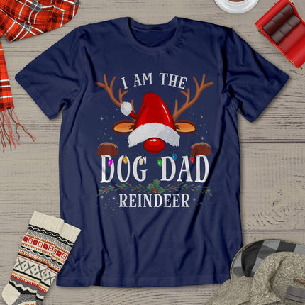 I Am The Dog Dad Reindeer Christmas Family T-Shirt