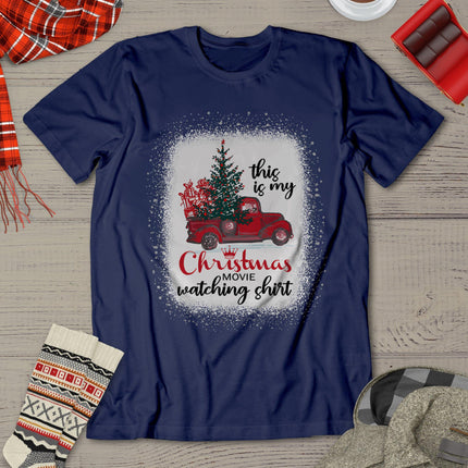 This Is My Christmas Movie Watching Shirt Vintage Red Truck T-Shirt