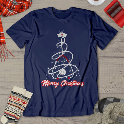 Merry Christmas Nurse Shirt Yuletide Practitioners Cute Gift T-Shirt