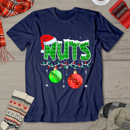 Chestnuts Matching Family Funny Chest Nuts Christmas Couples T-Shirt
