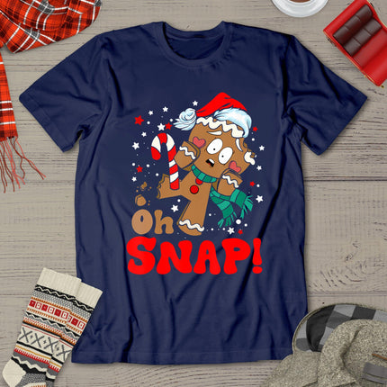 Oh Snap Gingerbread Man Christmas Funny Cookie Baking Xmas T-Shirt