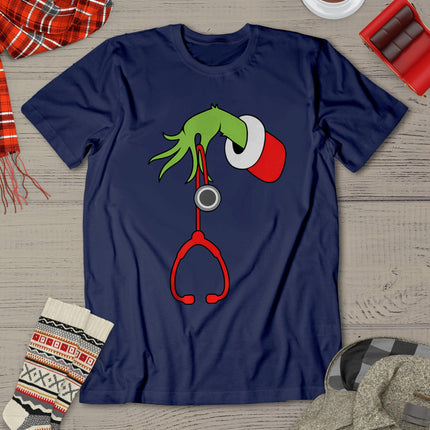 Nurse Christmas Stethoscope Nurses Xmas Pajamas Pjs Women T-Shirt