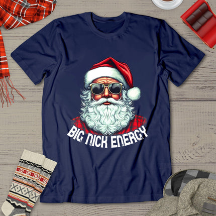 Big Nick Energy Funny Santa Christmas T-Shirt