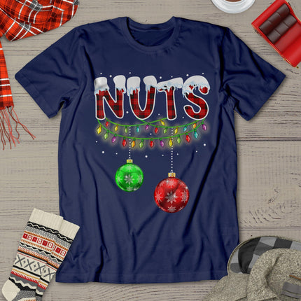 Chest Nuts Funny Matching Chestnuts Christmas Couples Nuts T-Shirt