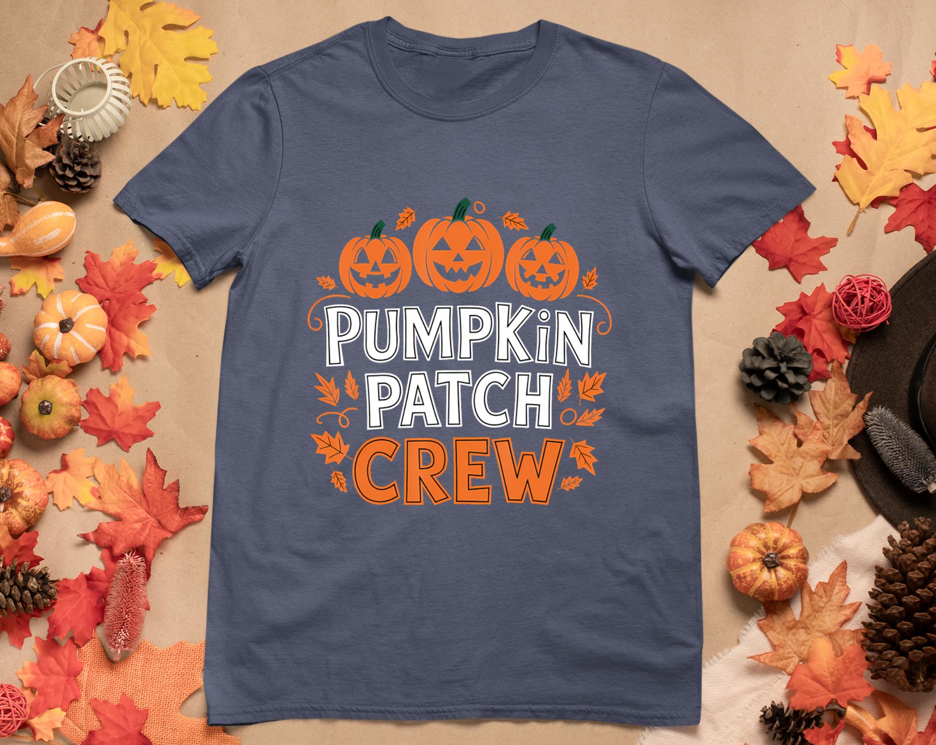 Pumpkin Patch Crew Funny Pumpkin Patch Squad Thanksgiving T-Shirt