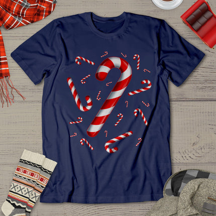 Candy Cane Merry And Bright Red And White Candy Costume T-Shirt