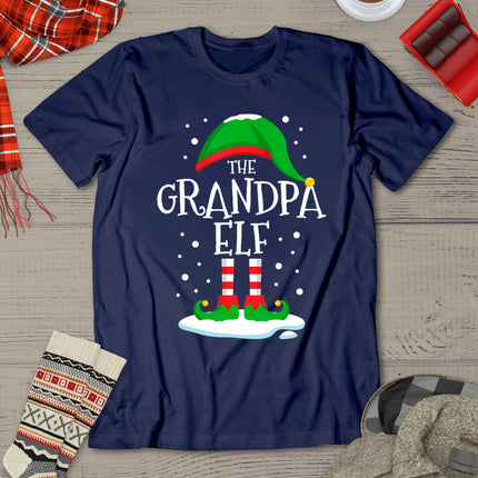 The Grandpa Elf Christmas Family Matching Xmas Group Funny T-Shirt