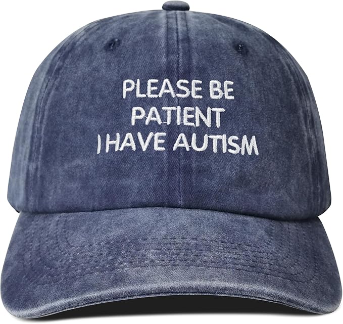 Hepandy Embroidered Please Be Patient I Have Autism Hats